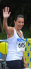 Michelle at the finish line