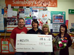 The cheque from Sainsburys Hessle Road